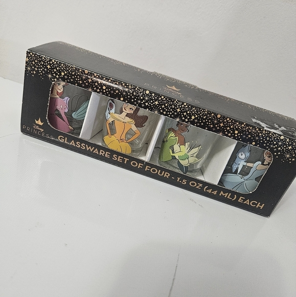 Disney Princess Glassware Set of Four! - Picture 1 of 4